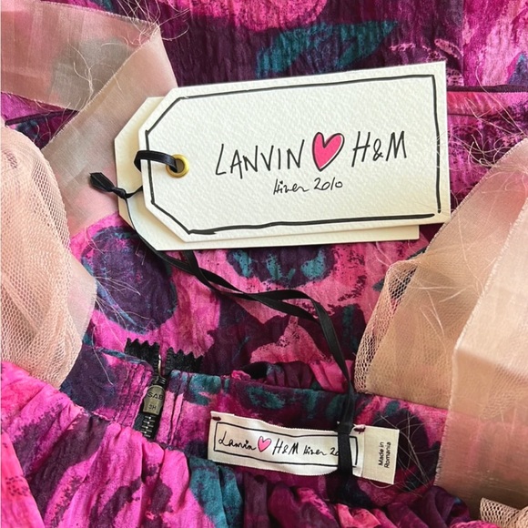 Lanvin for H&M NWT Floral Tiered Dress - Picture 4 of 8